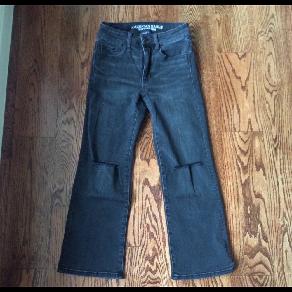 American Eagle High-rise Kick Crop Jeans Size 00s